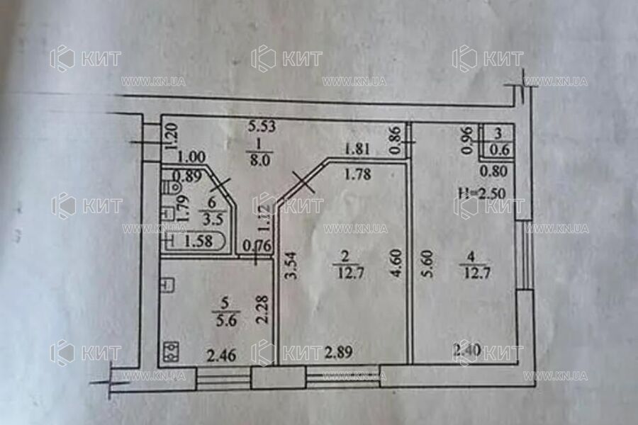 Продаж квартири Харків, Спорт.Гагар.Повст., 43.1м²