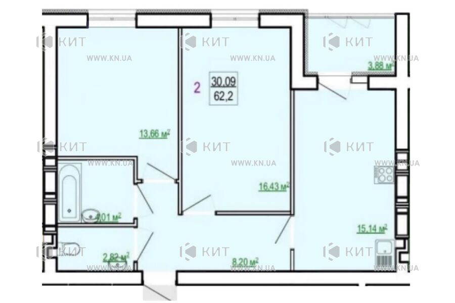 Продаж квартири Харків, Холодна Гора, 62м²