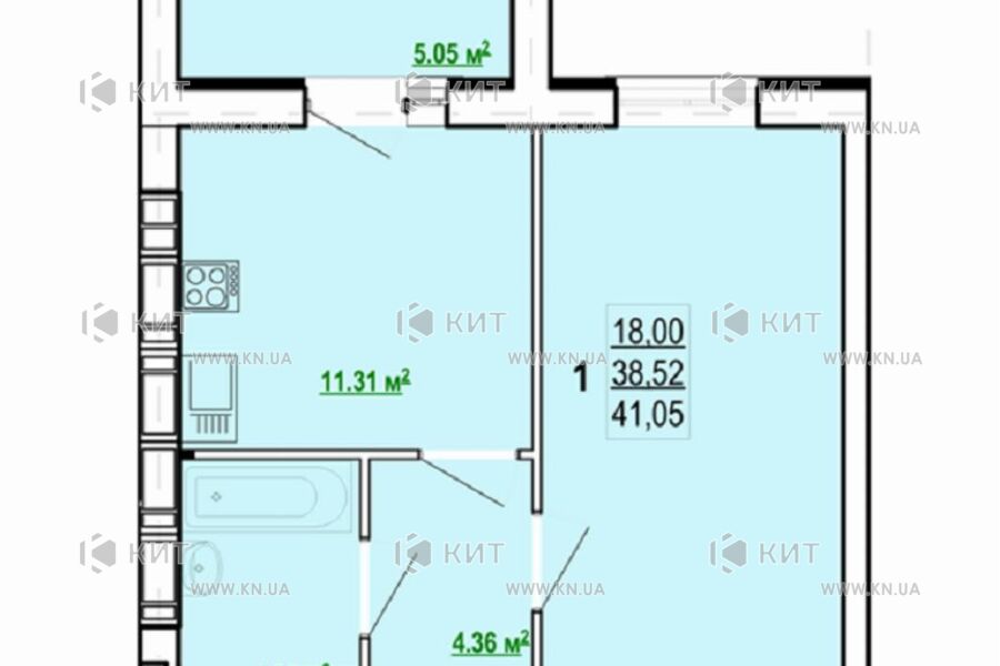 Продаж квартири Харків, Холодна Гора, 41м²