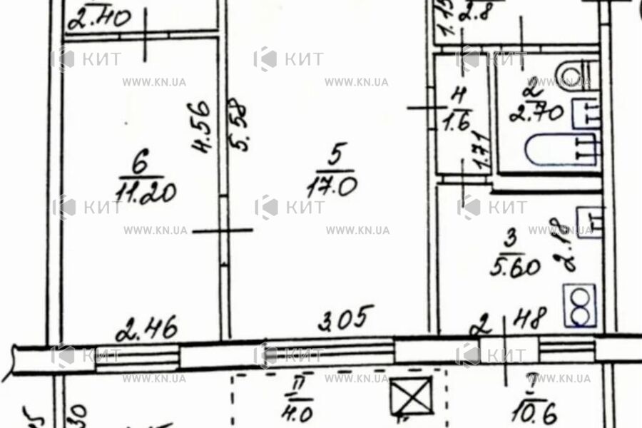 Продаж квартири Харків, Нові Дома, 55м²