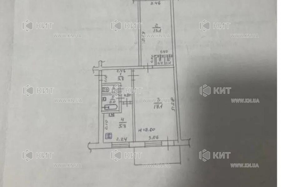 Продаж квартири Харків, Салтівка, 533 мрн., 44.1м²