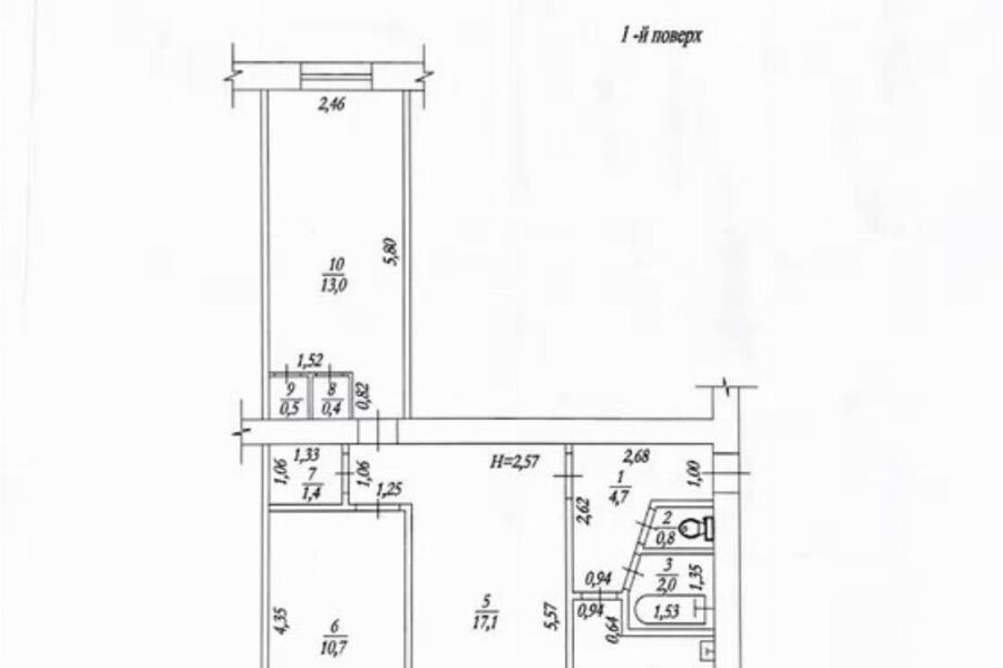 Продаж квартири Харків, Жуковського, П’ятихатки, 56м²