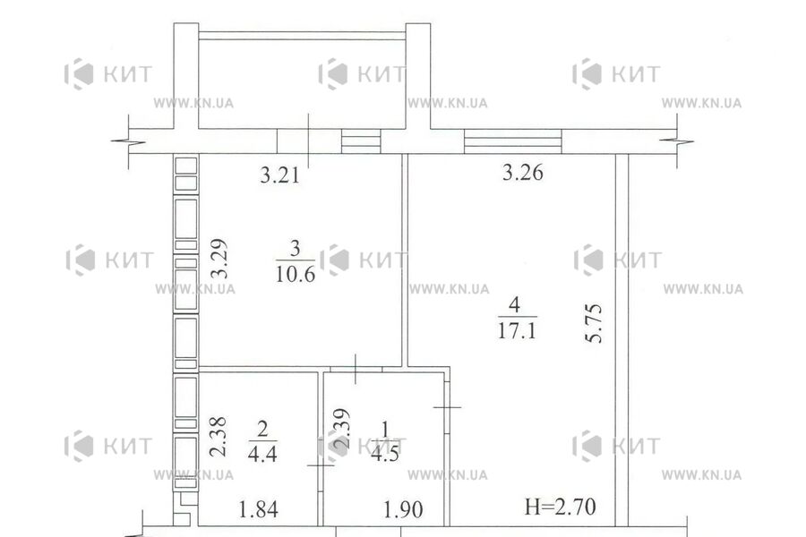 Продаж квартири Харків, ХТЗ, Рогань, 39м²