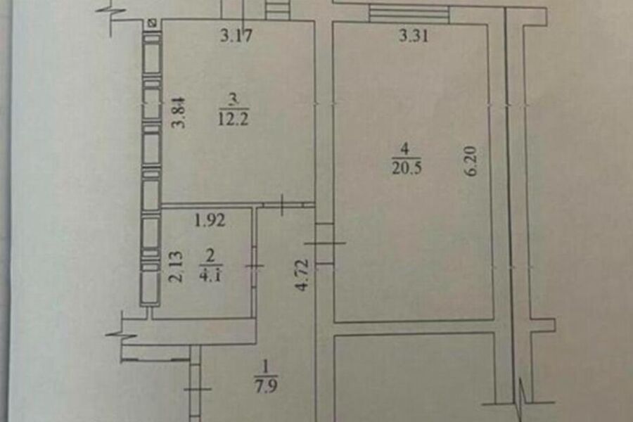 Продажа квартиры Харьков, Спортивная, Гагарина, Защитников, 46.6м²