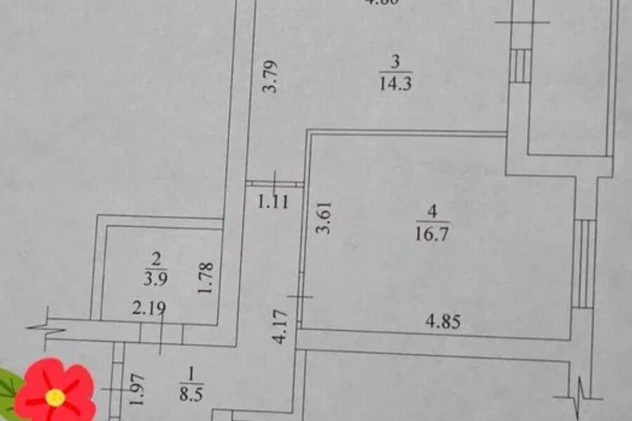 Продажа квартиры Харьков, Новые дома, 45м²