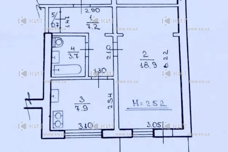 Продаж квартири Харків, Нові Дома, 38м²