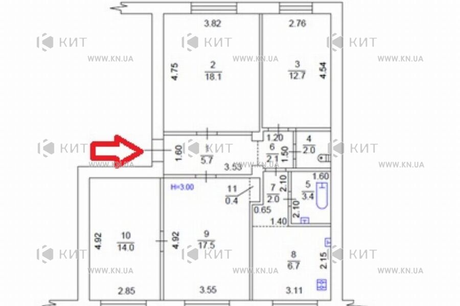 Продажа квартиры Харьков, Аэропорт, Мерефянское шоссе, 84.6м²