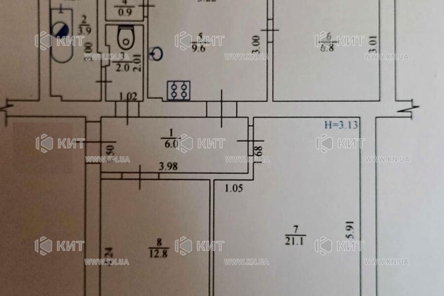 Продажа квартиры Харьков, ЮЖД, Центр. рынок, 63м²