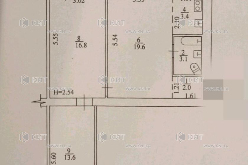 Продаж квартири Харків, Аеропорт, Мерефянське шосе, 60м²