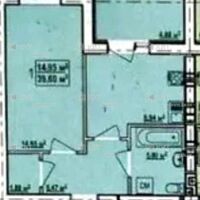 Продажа квартиры Харьков, Аэропорт, Мерефянское шоссе, 40м²