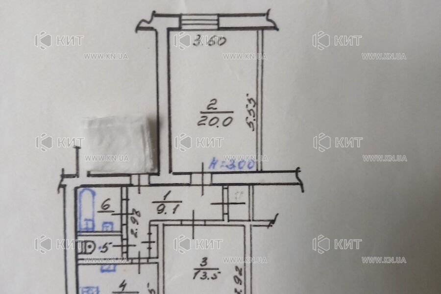 Продажа квартиры Харьков, Центр, 57.1м²