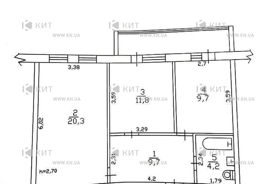 Продажа квартиры Харьков, Центр, 62м²