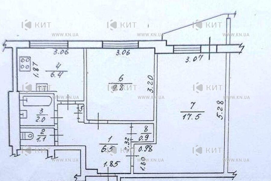 Продаж квартири Харків, Північна Салтівка 2, 46м²