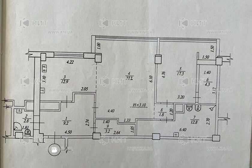 Продажа квартиры Харьков, Павлово Поле, 43м²