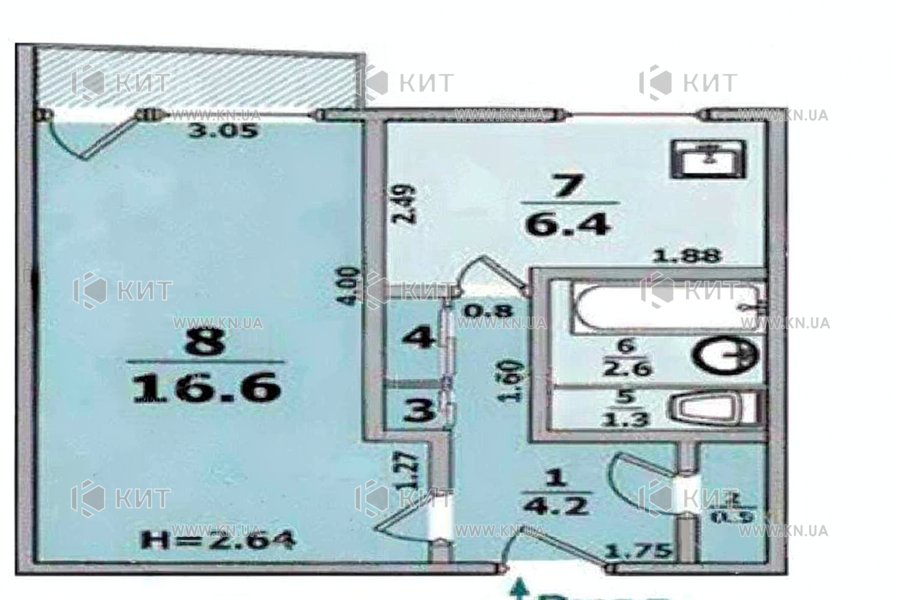 Продажа квартиры Харьков, Спортивная, Гагарина, Защитников, 33м²