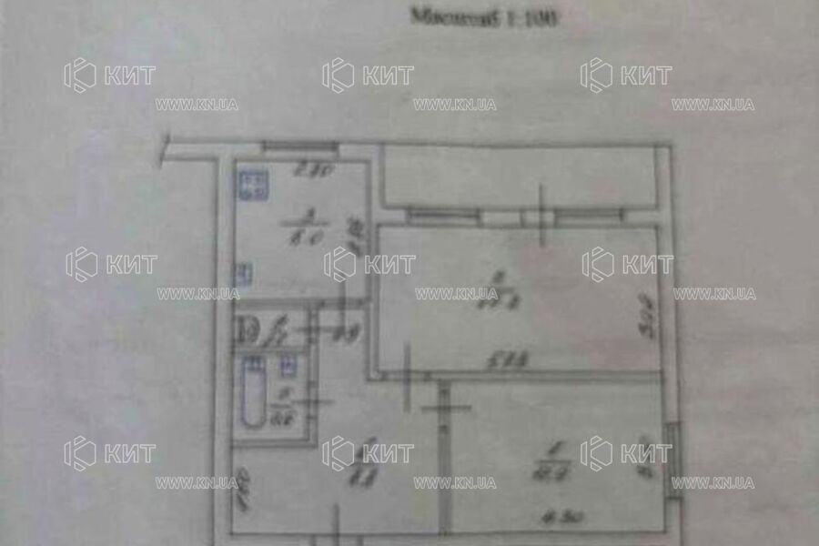 Продажа квартиры Харьков, Киевская, Гидропарк, 54.1м²