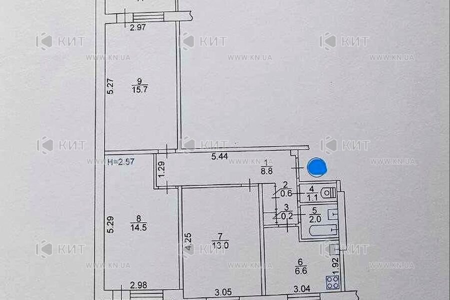 Продажа квартиры Харьков, Салтовка, 607 мрн., 67м²