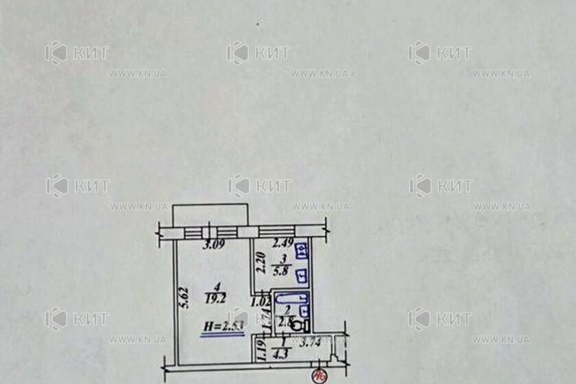 Продаж квартири Харків, Нові Дома, 33м²