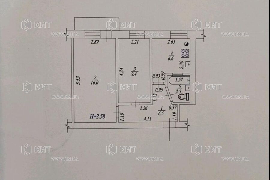 Продаж квартири Харків, Спорт.Гагар.Повст., 42м²