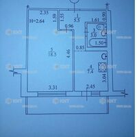 Продаж квартири Харків, ХТЗ, Рогань, 39.9м²