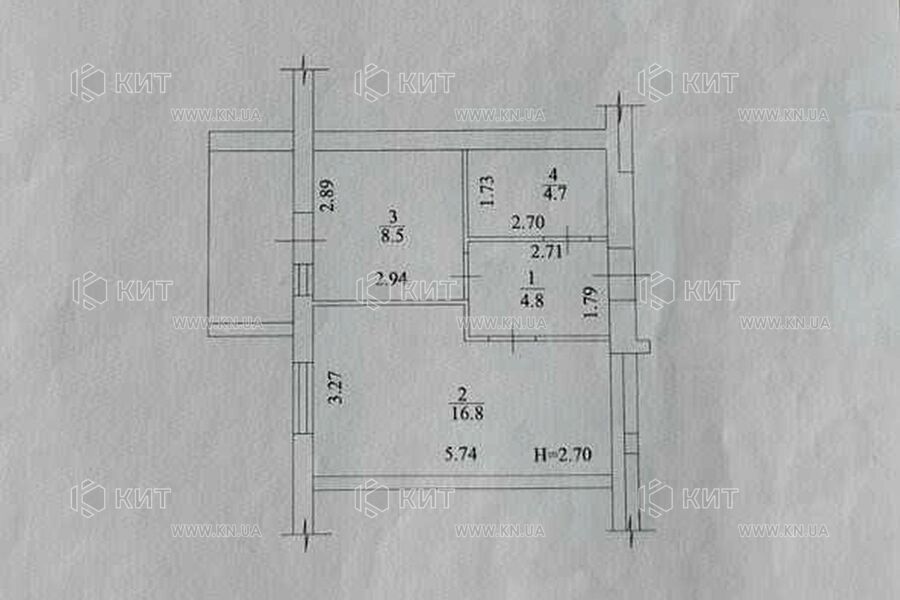 Продажа квартиры Харьков, Салтовка(Бараб.,Украина), 37м²