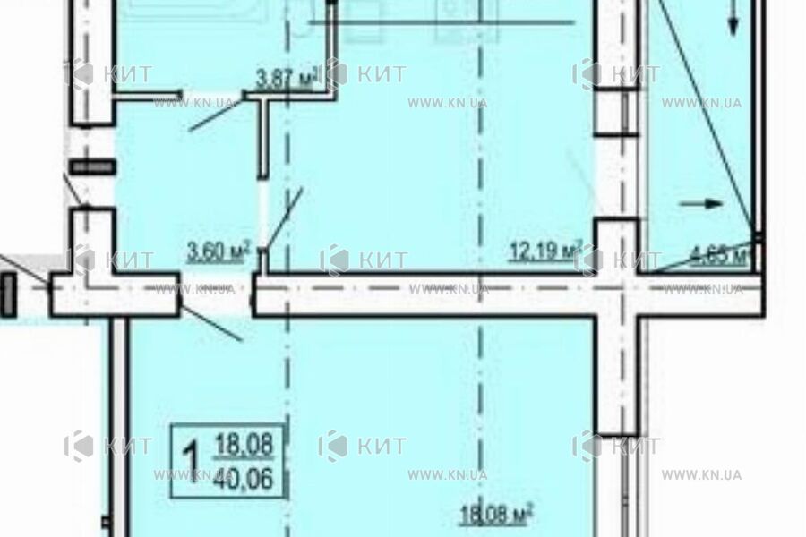 Продаж квартири Харків, Спорт.Гагар.Повст., 41м²