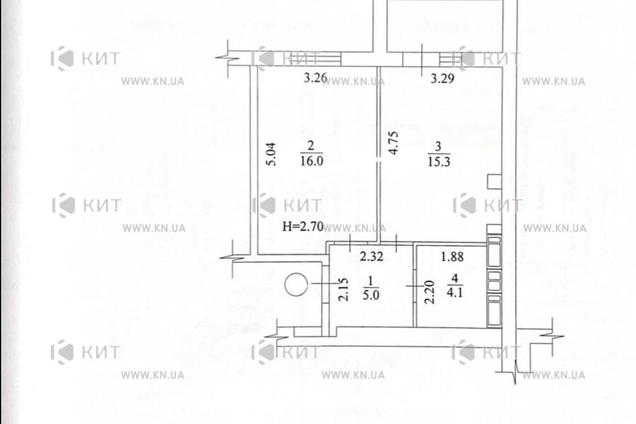 Продаж квартири Харків, Салтівка(Бараб.,Україна), 42.5м²