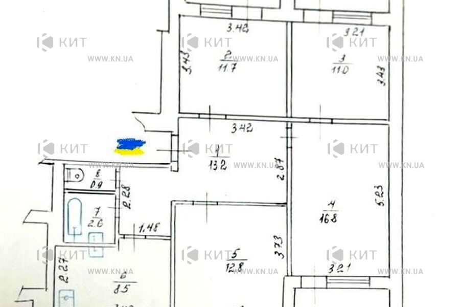 Продажа квартиры Харьков, Северная Салтовка 1, 83м²