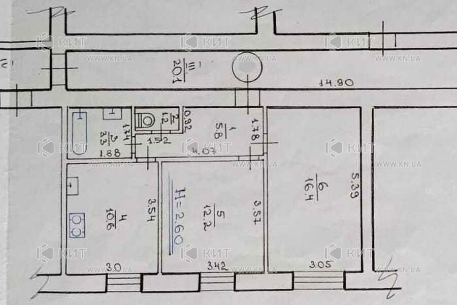 Продажа квартиры Харьков, Аэропорт, Мерефянское шоссе, 54.3м²