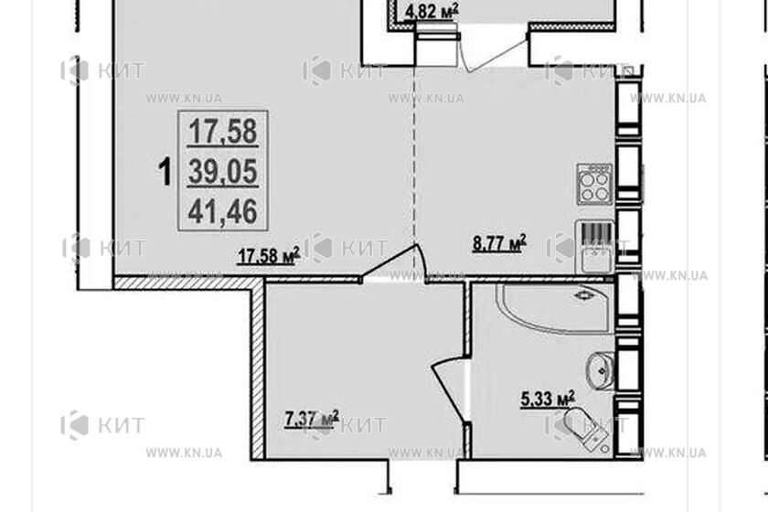 Продаж квартири Харків, Спорт.Гагар.Повст., 41.46м²