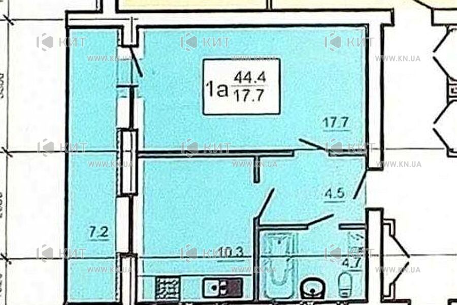 Продажа квартиры Харьков, Салтовка(Г.Труда,Студ.), 45м²