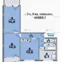 Продаж квартири Харків, Салтівка, 606А мрн., 63м²