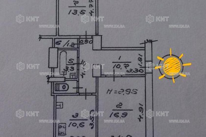 Продаж квартири Харків, Центр, 58м²