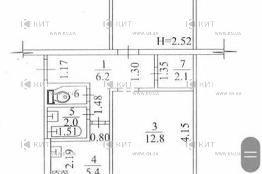 Продаж квартири Харків, Салтівка, 531 мрн., 48м²