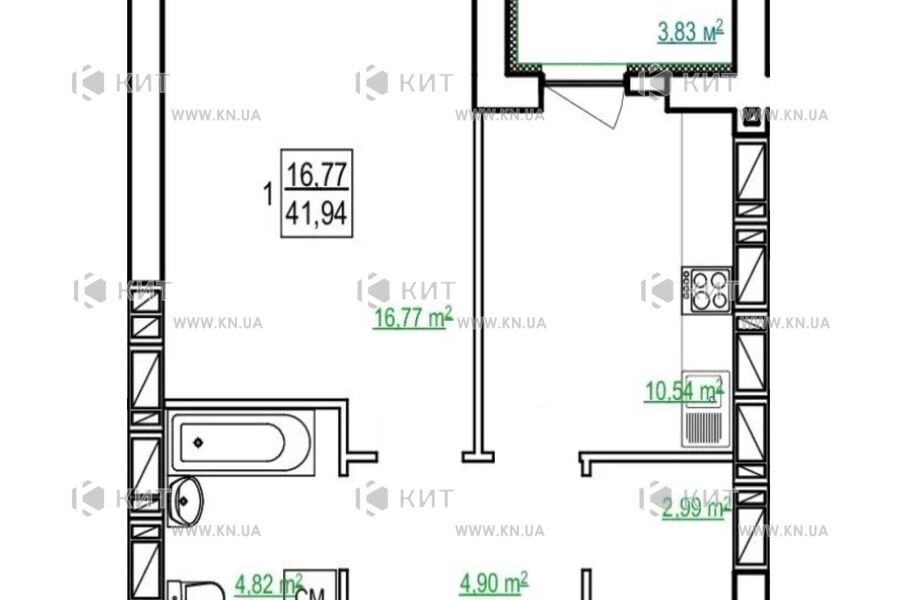 Продаж квартири Харків, Холодна Гора, 42м²