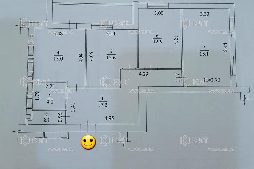 Продажа квартиры Харьков, ХТЗ, Рогань, 83м²