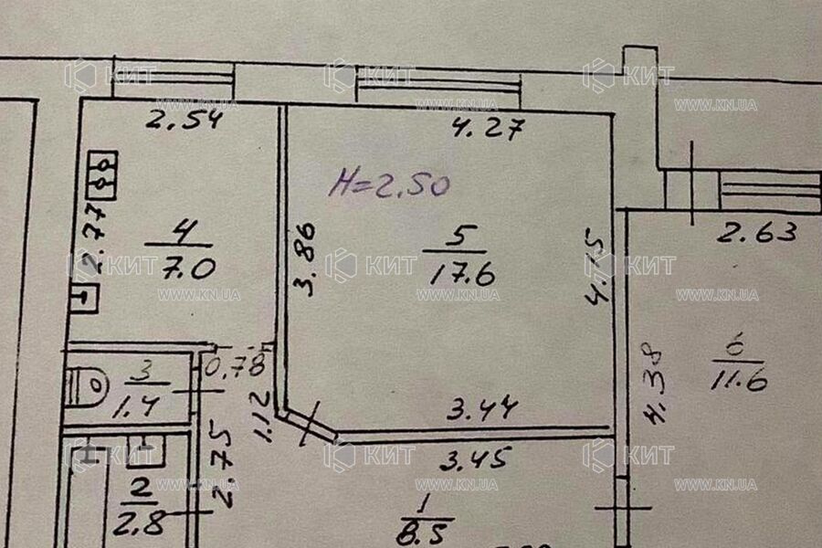 Продажа квартиры Харьков, Жуковского, Пятихатки, 52м²