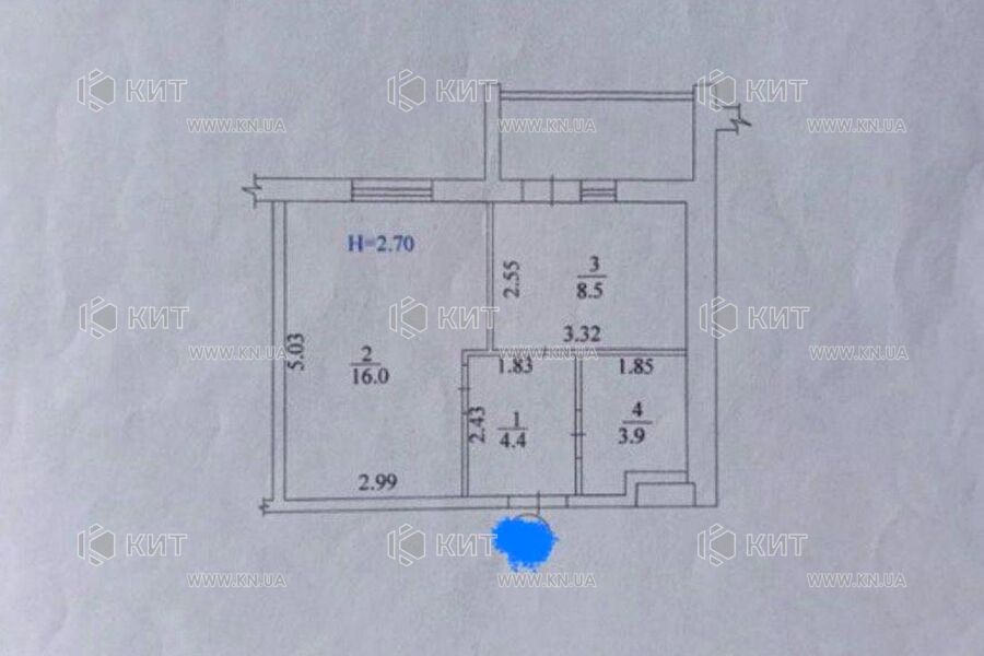 Продаж квартири Харків, Нові Дома, 35м²