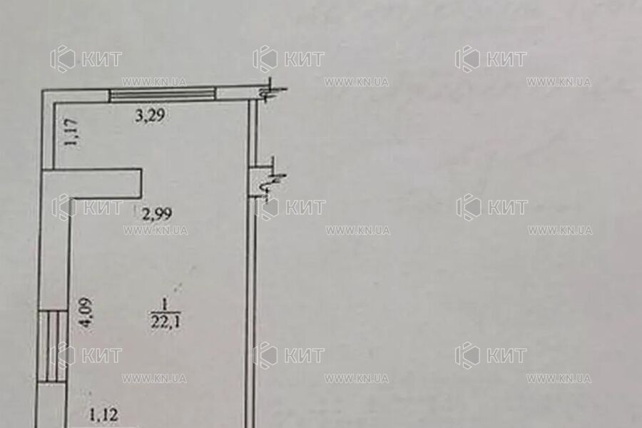 Продаж квартири Харків, Спорт.Гагар.Повст., 25м²