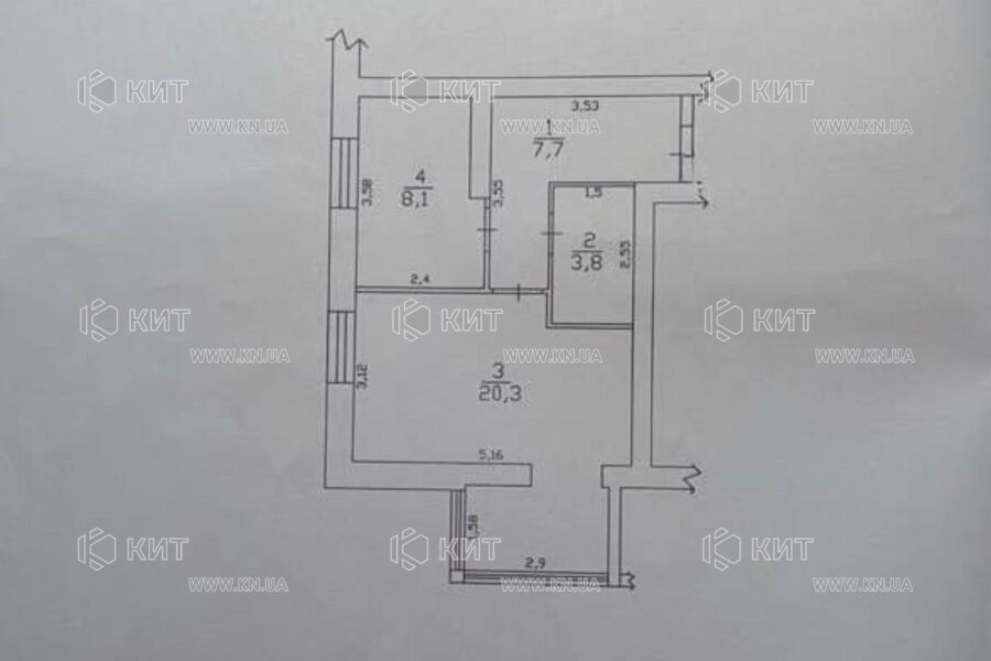 Продажа квартиры Харьков, ЮЖД, Центр. рынок, 39.9м²