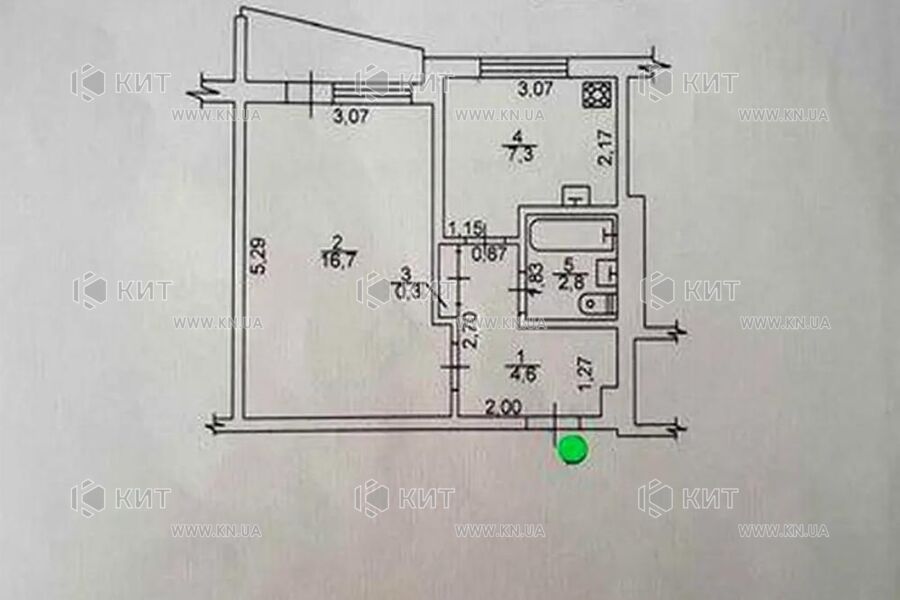 Продаж квартири Харків, Спорт.Гагар.Повст., 33м²