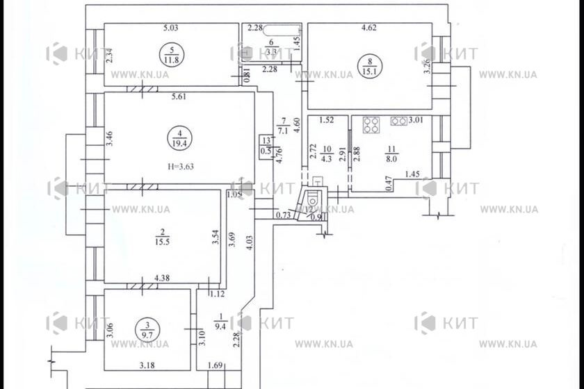 Продажа квартиры Харьков, Центр, 107м²