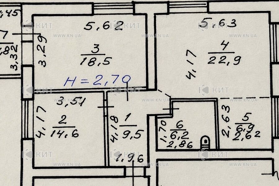 Продаж квартири Харків, Павлове Поле, 84м²
