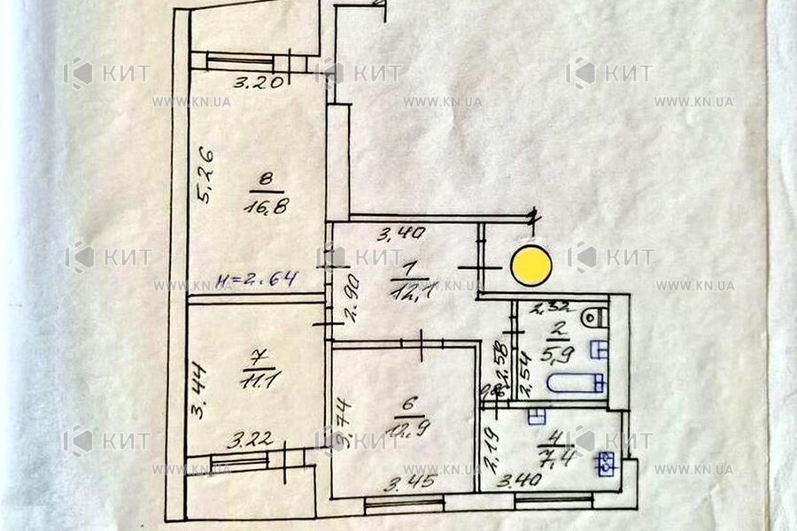 Продаж квартири Харків, Наукова, 69.5м²