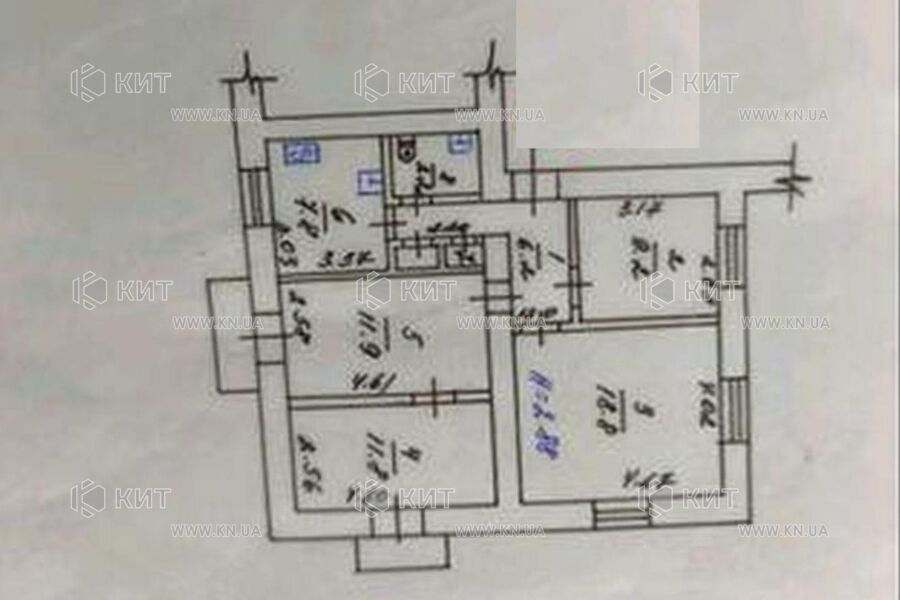Продажа квартиры Харьков, ЮЖД, Центр. рынок, 70.6м²