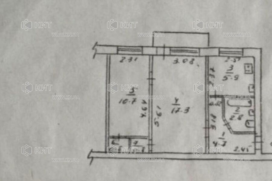 Продаж квартири Харків, Павлове Поле, 44м²