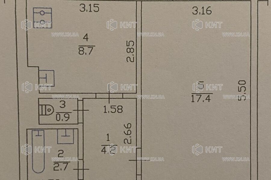 Продаж квартири Харків, Нові Дома, 34м²