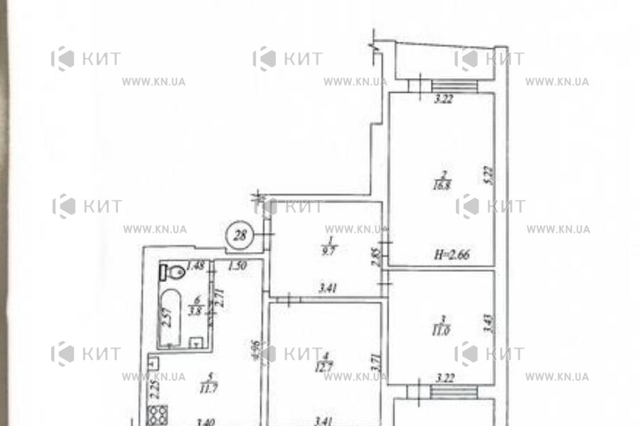 Продаж квартири Харків, Олексіївка, 71м²