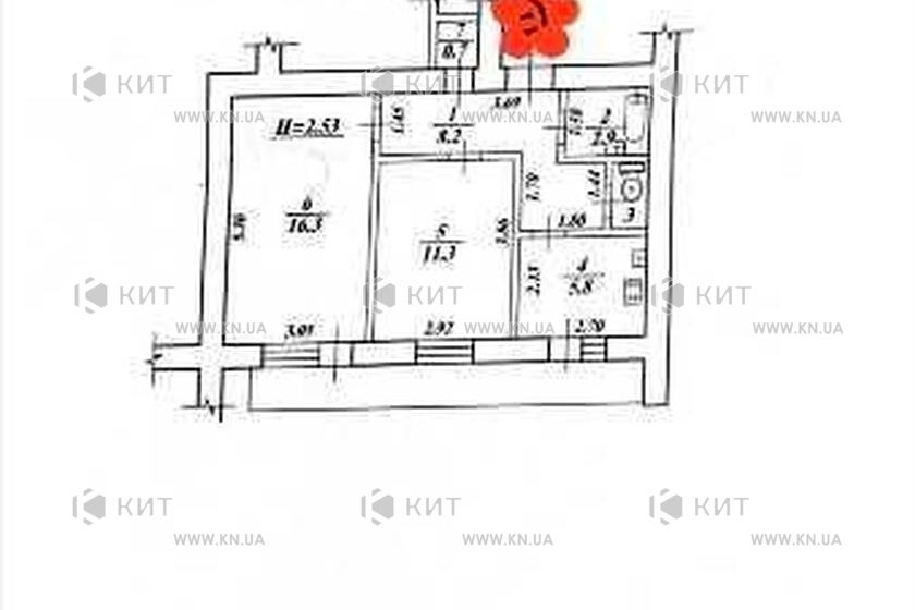 Продаж квартири Харків, Одеська, Основа, 51м²