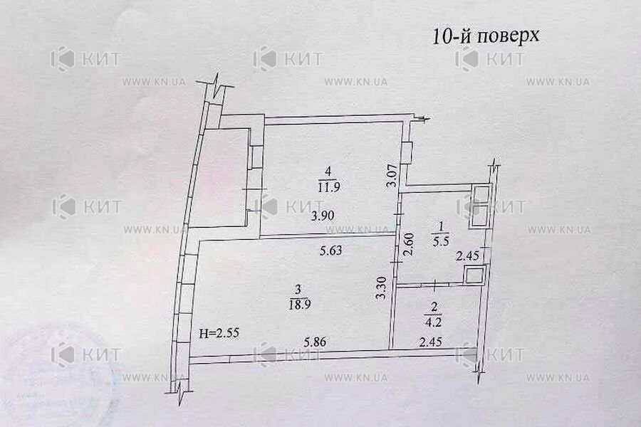 Продаж квартири Харків, Північна Салтівка 5, 44.4м²